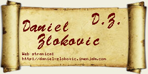 Daniel Zloković vizit kartica